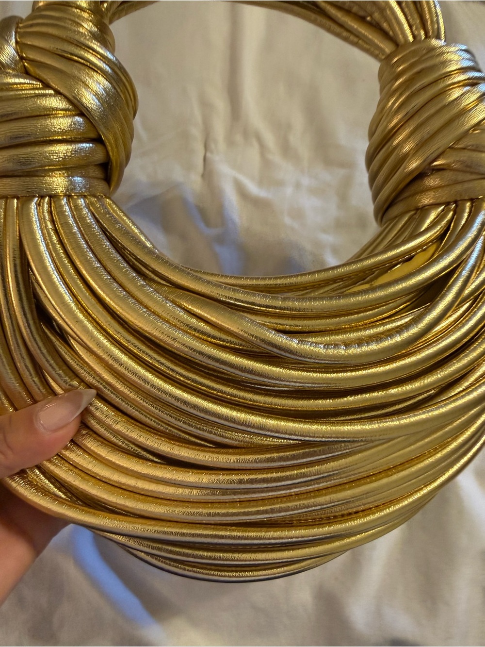 Metallic Gold Multi Strand Purse - Picture 4 of 6